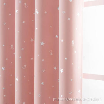 Cortinas de blackout azul rosa 72 polegadas de comprimento